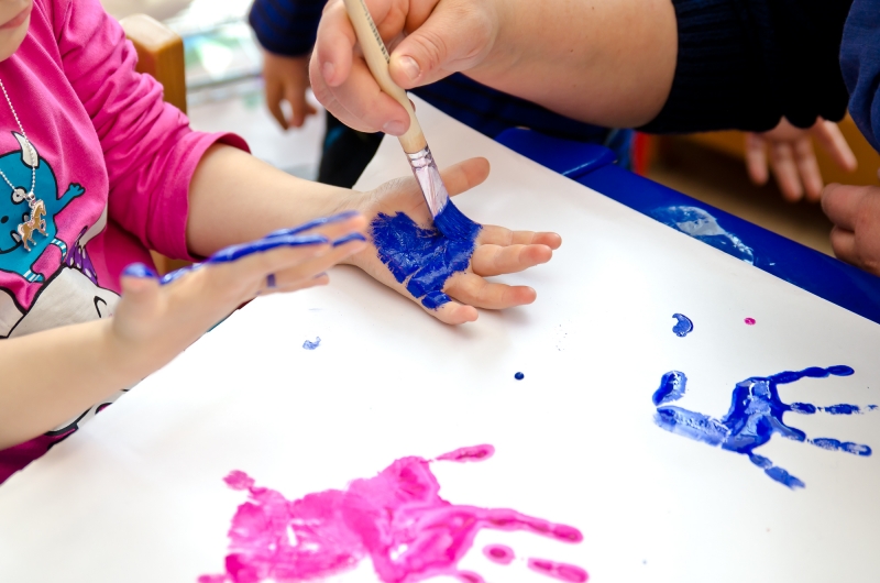Durch eine phantasievolle Methodenvielfalt wird die Kreativität unserer Kinder angeregt.